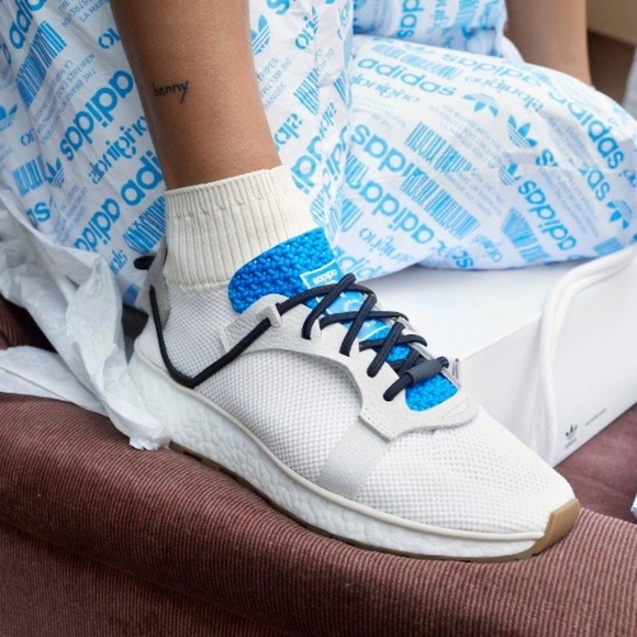 ADIDAS x ALEXANDER WANG | Streetwear AW Run 'Solid in Blue and White | Size US 7 - Picture 2 of 14